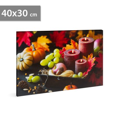Tablou LED lumanari 40 x 30 cm Tablou LED lumanari 40 x 30 cm