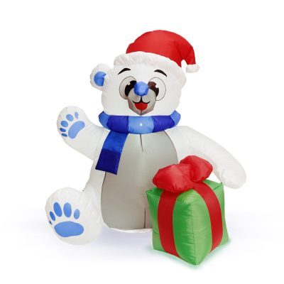 Urs polar gonflabil Craciun 120 cm Urs polar gonflabil Craciun 120 cm