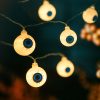 sir de lumina LED Halloween - glob ocular - 12 LED-uri - 2 x AA - 1